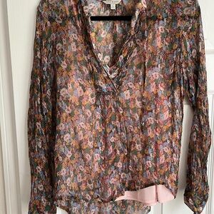 Lucky Brand Floral Print Blouse
